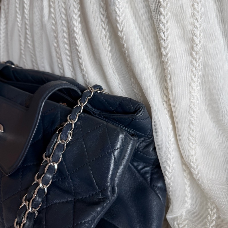 香奈兒經典款鏈條托特包 購物包 手提包 鏈條chanel chain tote bav-29