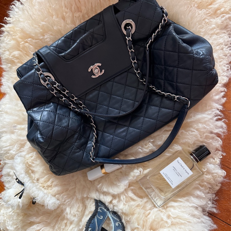 香奈兒經典款鏈條托特包 購物包 手提包 鏈條chanel chain tote bav-0