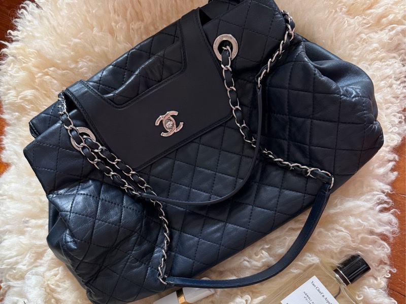 香奈兒經典款鏈條托特包 購物包 手提包 鏈條chanel chain tote bav-1