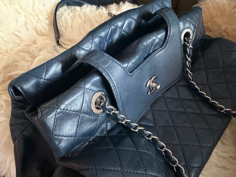 香奈兒經典款鏈條托特包 購物包 手提包 鏈條chanel chain tote bav-10