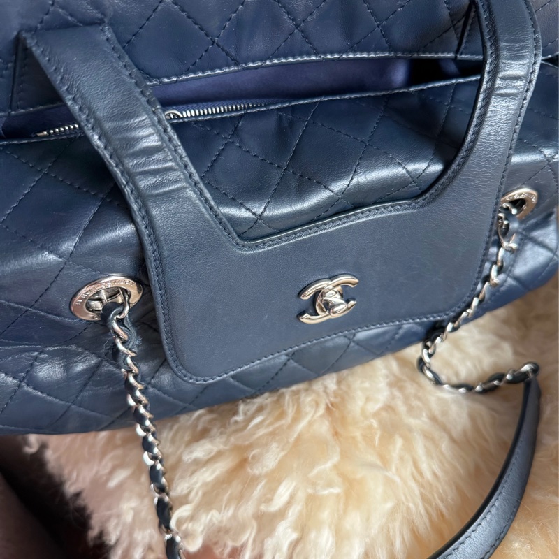 香奈兒經典款鏈條托特包 購物包 手提包 鏈條chanel chain tote bav-11