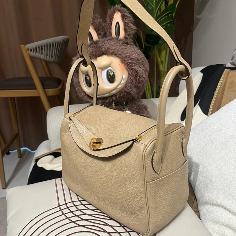 Hermes Lindy 26 Stamp X 風衣灰金扣-2