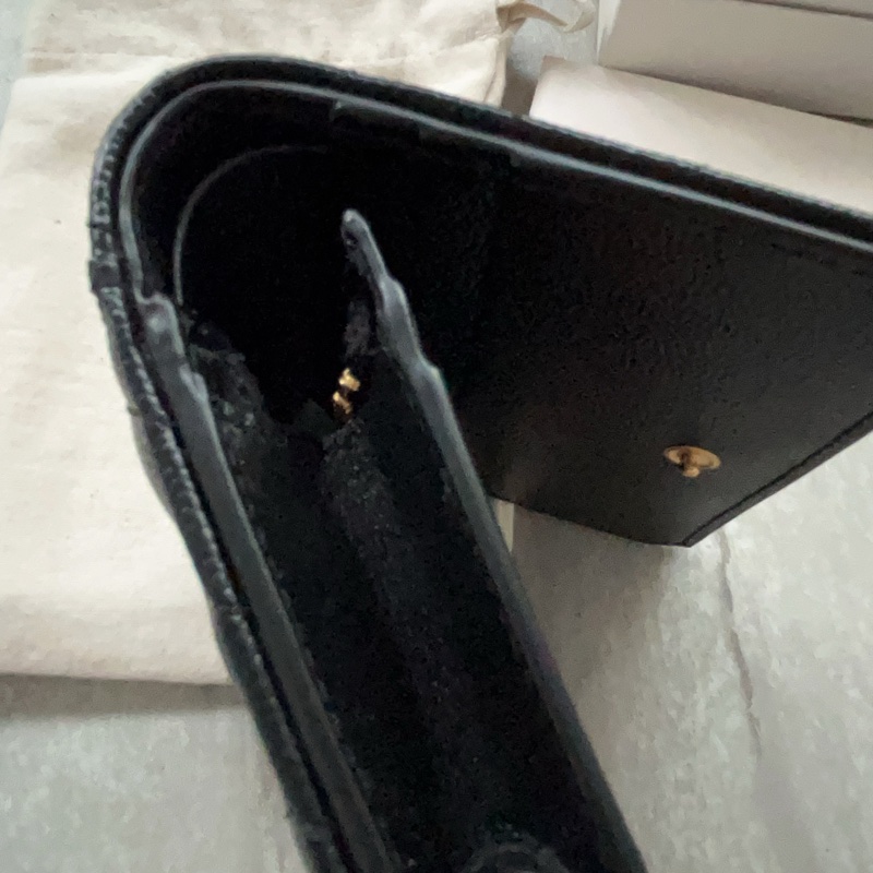 Yves Saint Laurent 全新黑金短夾-8