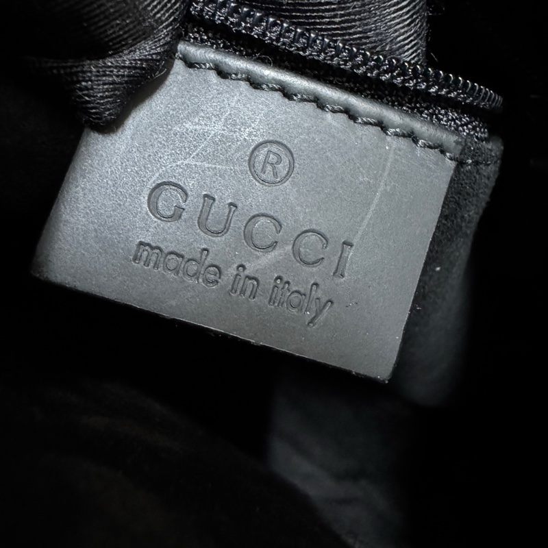 Gucci 中古竹柄包 黑配紅高級感十足-8