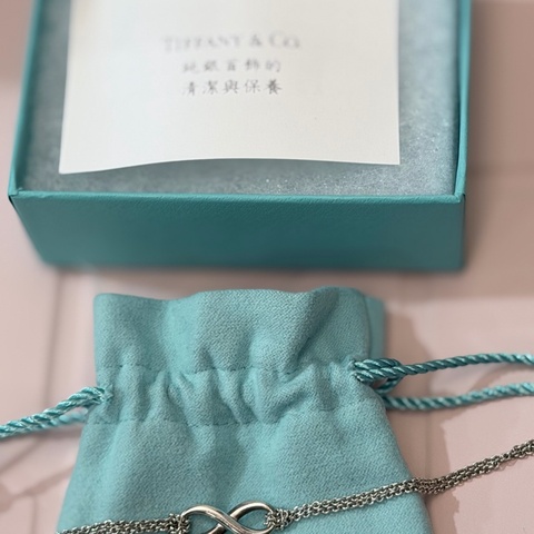 🌟TIFFANY&CO.經典無限♾️系列925純銀雙鍊手鍊
