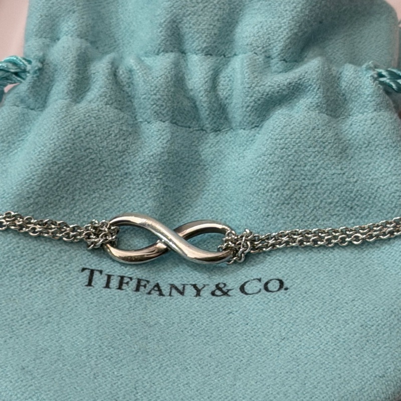 🌟TIFFANY&CO.經典無限♾️系列925純銀雙鍊手鍊-1