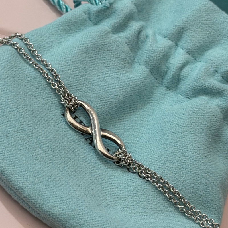 🌟TIFFANY&CO.經典無限♾️系列925純銀雙鍊手鍊-3