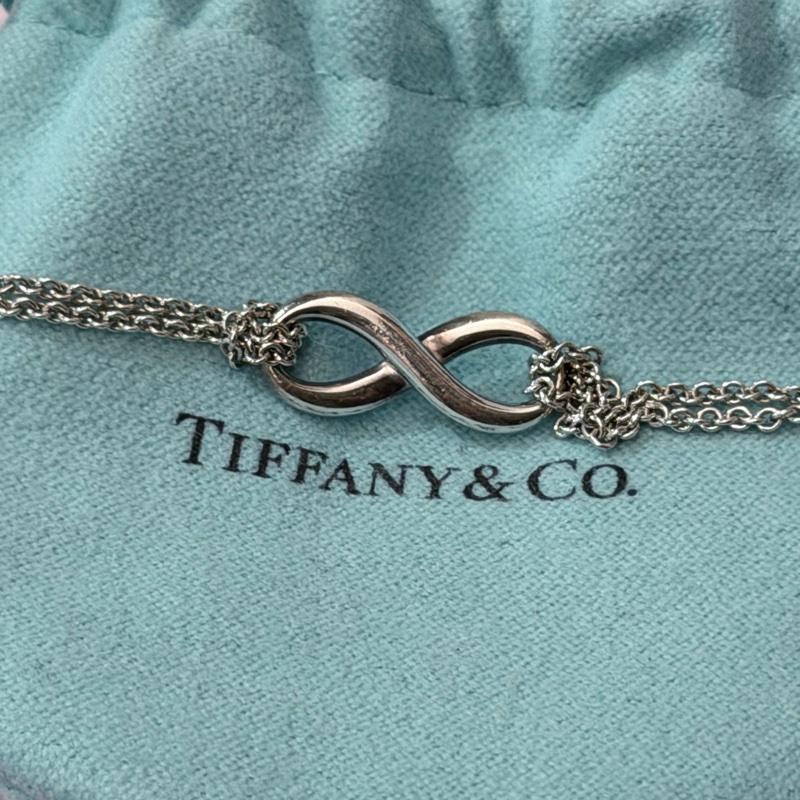 🌟TIFFANY&CO.經典無限♾️系列925純銀雙鍊手鍊-5