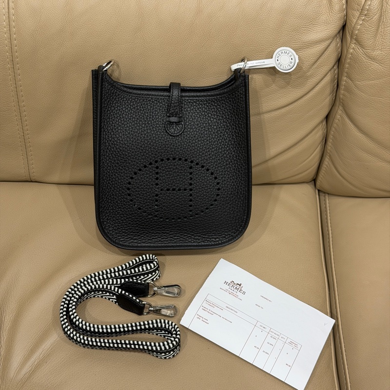 🈶2025購證k刻❤️ 愛馬仕 #evelyne #mini #黑色 #銀扣-2