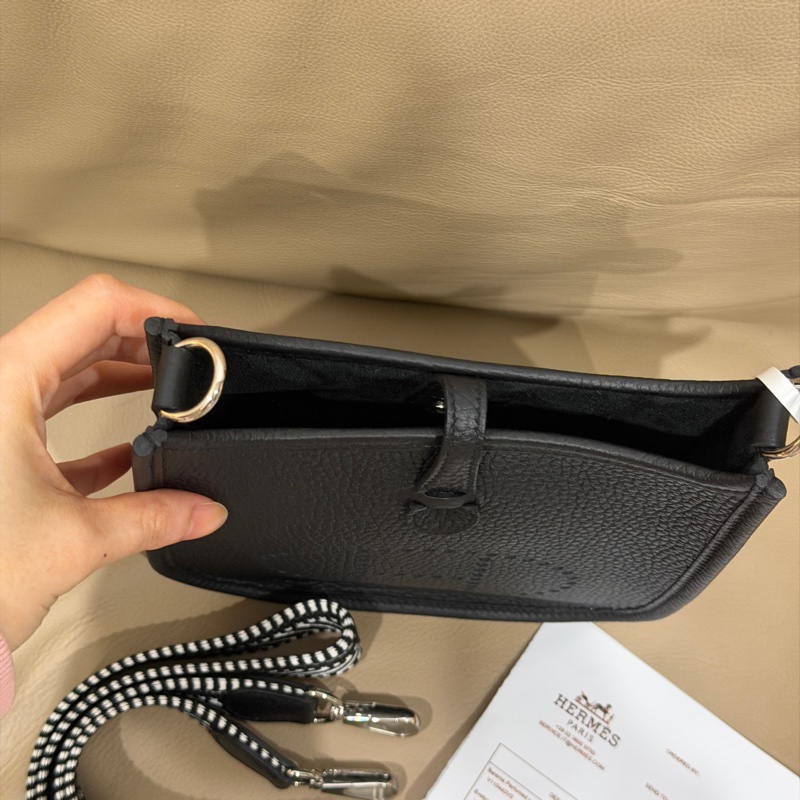 🈶2025購證k刻❤️ 愛馬仕 #evelyne #mini #黑色 #銀扣-6