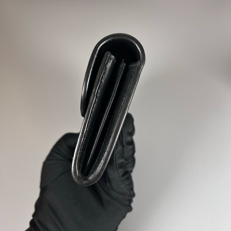 CELINE  黑凱旋門掀蓋長夾-2