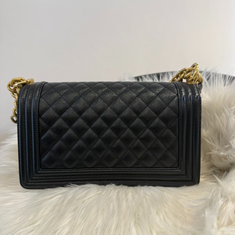 香奈兒 香奈兒黑金荔枝BOY 芯片-6