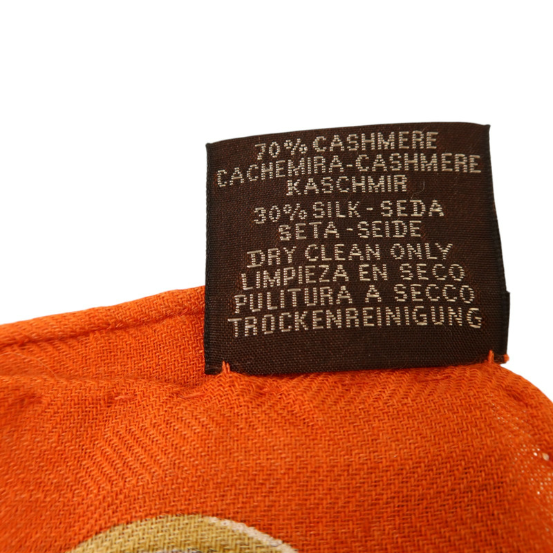 HERMES 羊絨/絲質Scarf 40x40絲巾-8