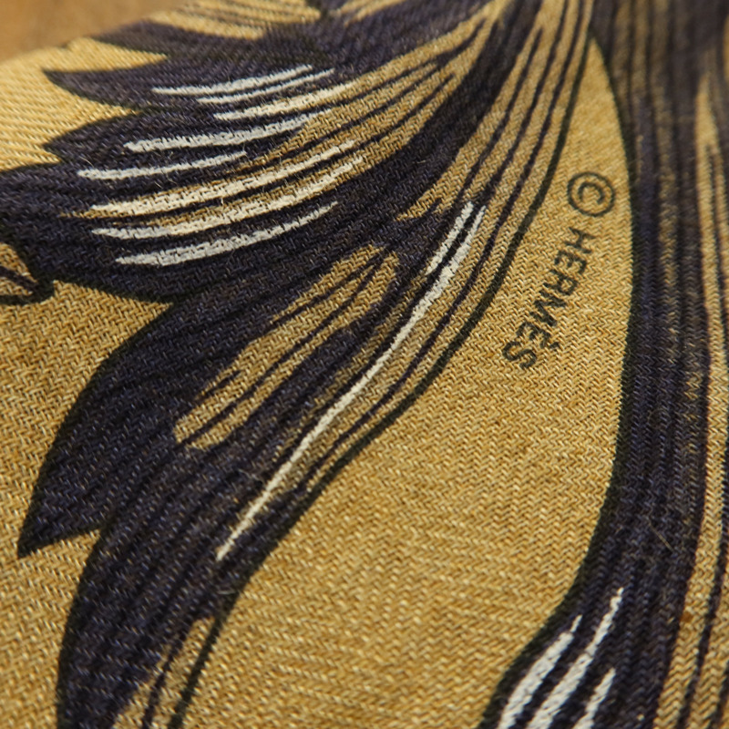 HERMES 【Hermes Fair】羊絨/絲質Scarf絲巾-6