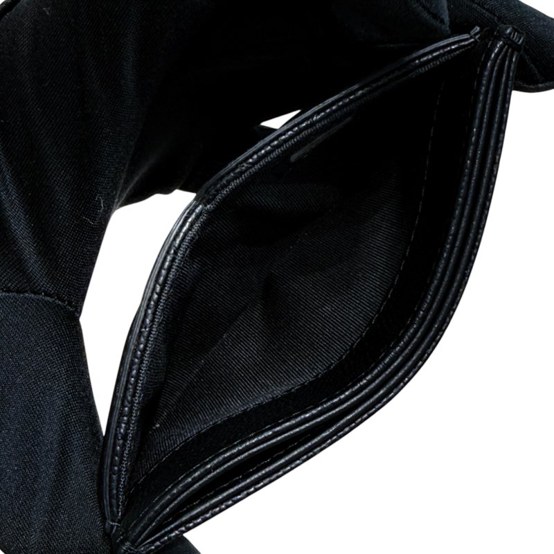 CHANEL 香奈兒 A81457 CC Filigree 荔枝牛皮 卡片夾 黑色 淡金釦-8