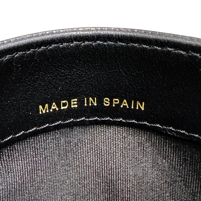 CHANEL 香奈兒 A81457 CC Filigree 荔枝牛皮 卡片夾 黑色 淡金釦-10