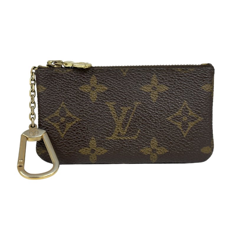 LOUIS VUITTON 老花 拉鏈鑰匙扣卡包-0