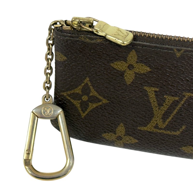 LOUIS VUITTON 老花 拉鏈鑰匙扣卡包-1