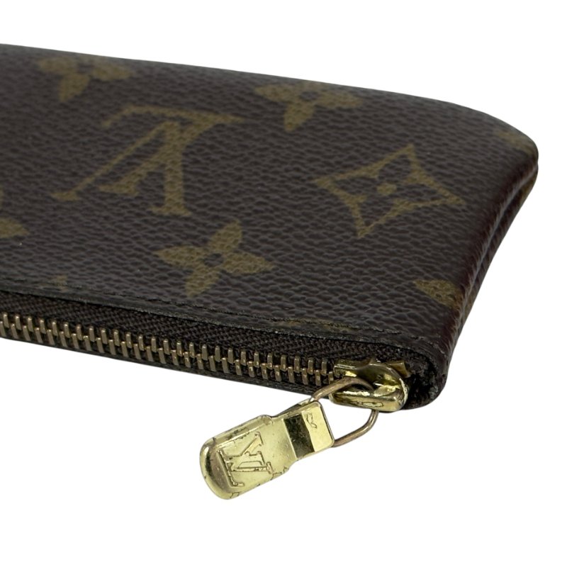 LOUIS VUITTON 老花 拉鏈鑰匙扣卡包-10