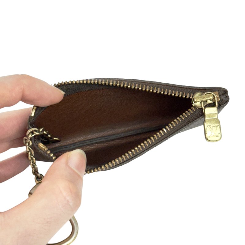 LOUIS VUITTON 老花 拉鏈鑰匙扣卡包-12