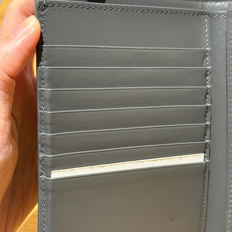 CELINE 拼色中夾卡其灰粉色-11