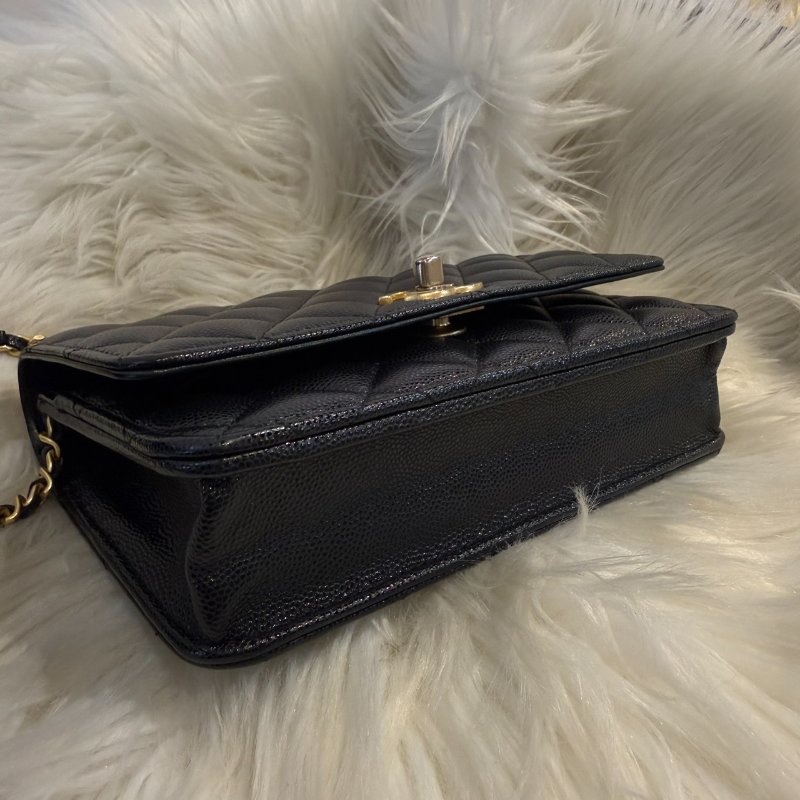 香奈兒 法瑯雙C WOC斜背包-5