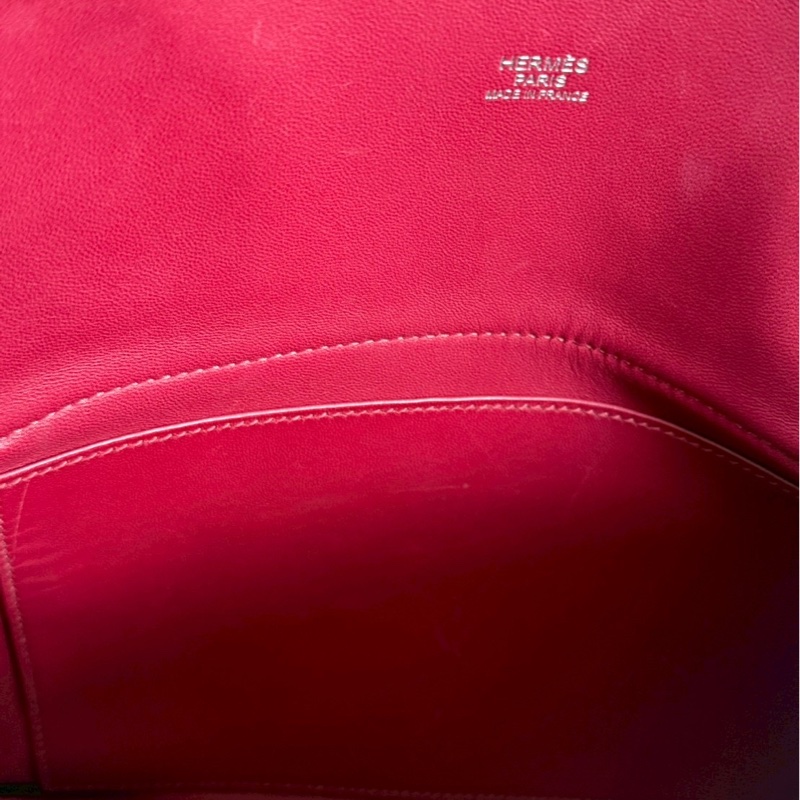 98新🫰🏻 Hermès 愛馬仕 Bolide 31 酒紅色銀釦🍷-15