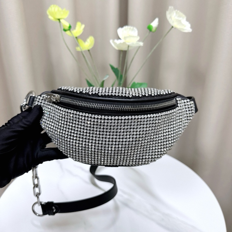 99新 亞歷山大王 滿鑽腰包 尺寸22*10cm 可斜挎的腰包-1
