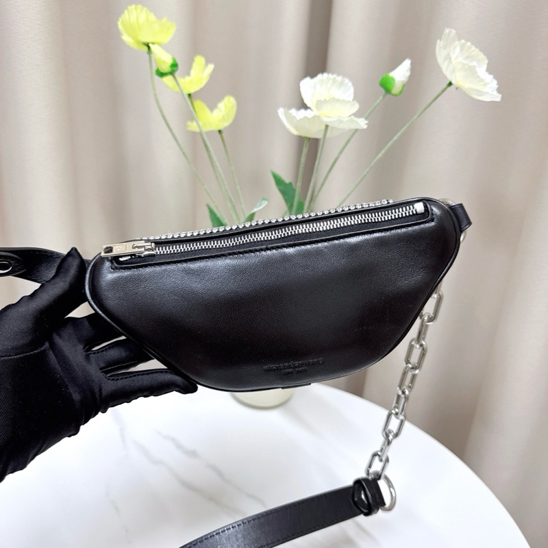 99新 亞歷山大王 滿鑽腰包 尺寸22*10cm 可斜挎的腰包-2