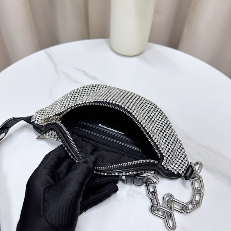 99新 亞歷山大王 滿鑽腰包 尺寸22*10cm 可斜挎的腰包-6