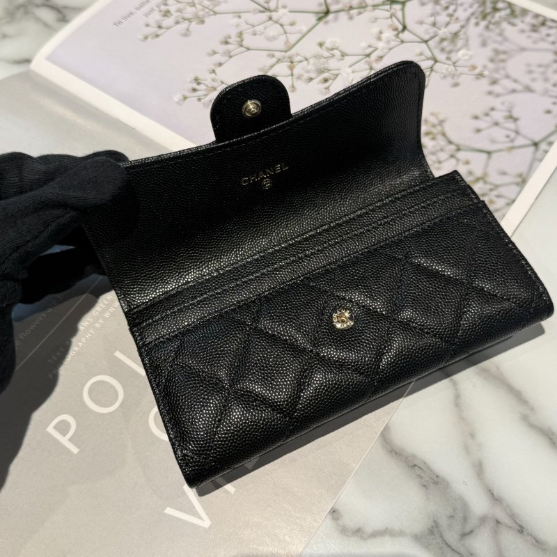 香奈兒 經典黑銀中夾-3