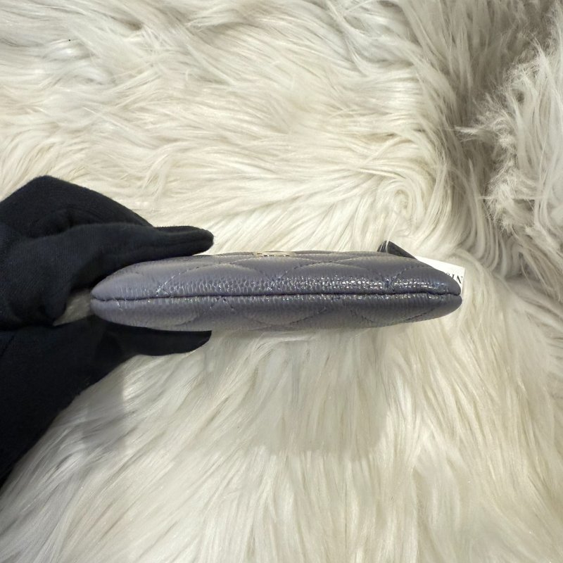 全新 香奈兒 灰色吐司卡包-5