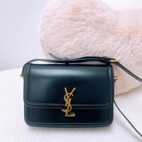 YSL solferino box 黑金豆腐包/郵差包