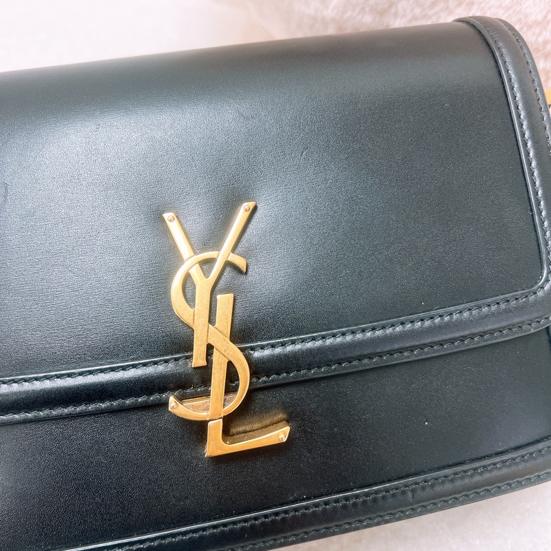 YSL solferino box 黑金豆腐包/郵差包-1