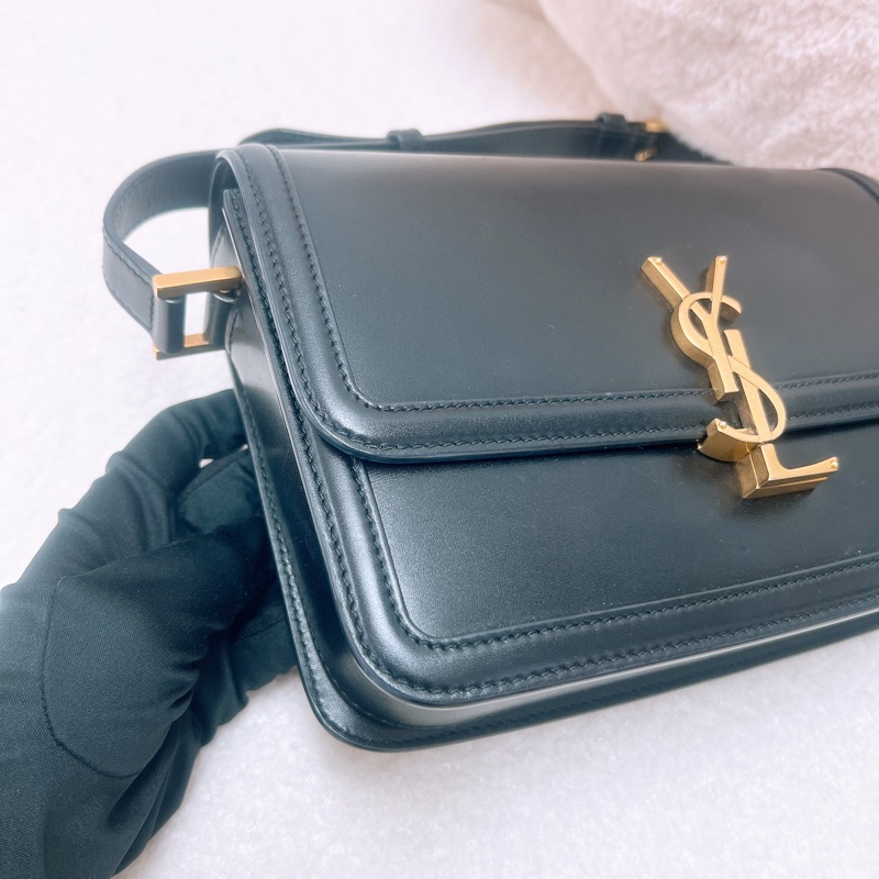 YSL solferino box 黑金豆腐包/郵差包-3