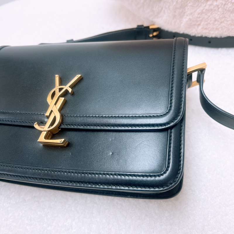 YSL solferino box 黑金豆腐包/郵差包-4