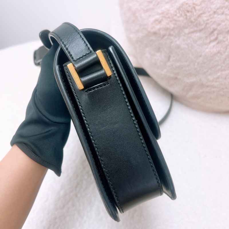 YSL solferino box 黑金豆腐包/郵差包-5