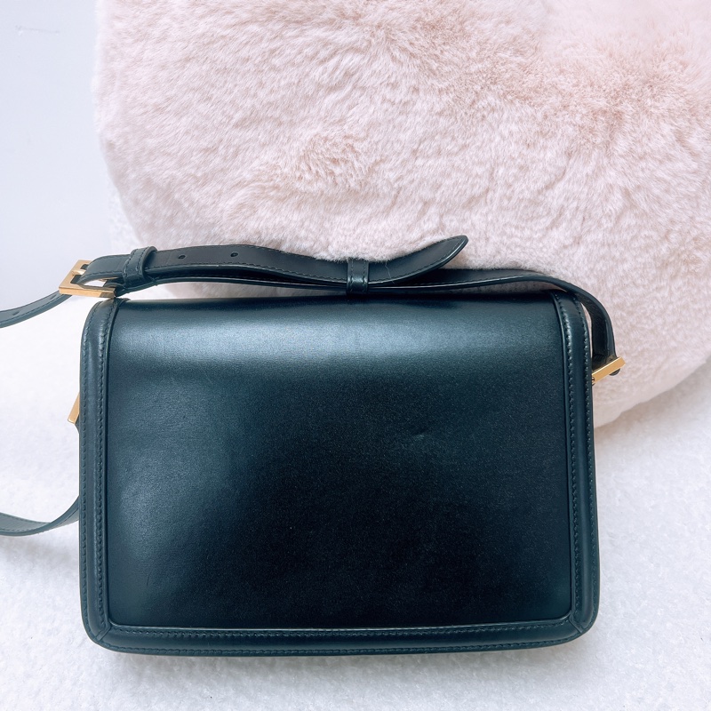 YSL solferino box 黑金豆腐包/郵差包-6