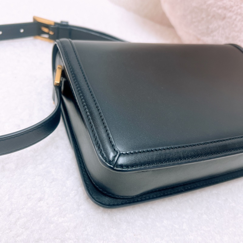 YSL solferino box 黑金豆腐包/郵差包-7
