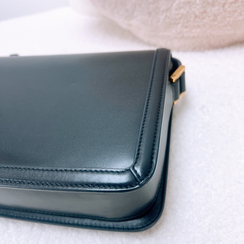 YSL solferino box 黑金豆腐包/郵差包-8