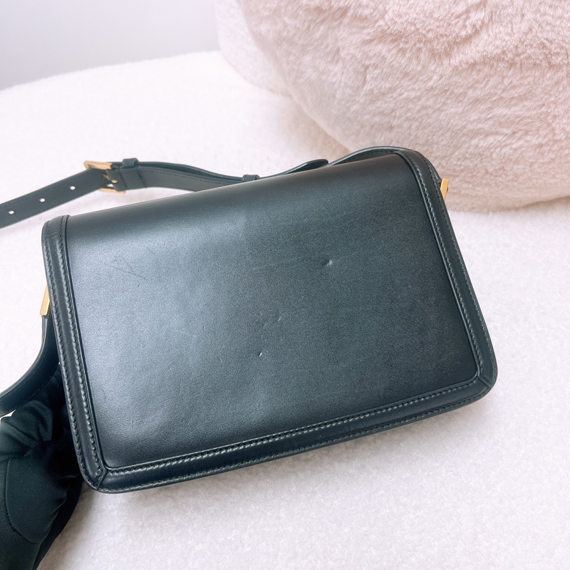 YSL solferino box 黑金豆腐包/郵差包-9