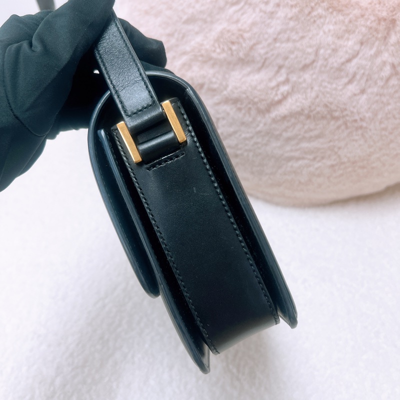 YSL solferino box 黑金豆腐包/郵差包-10