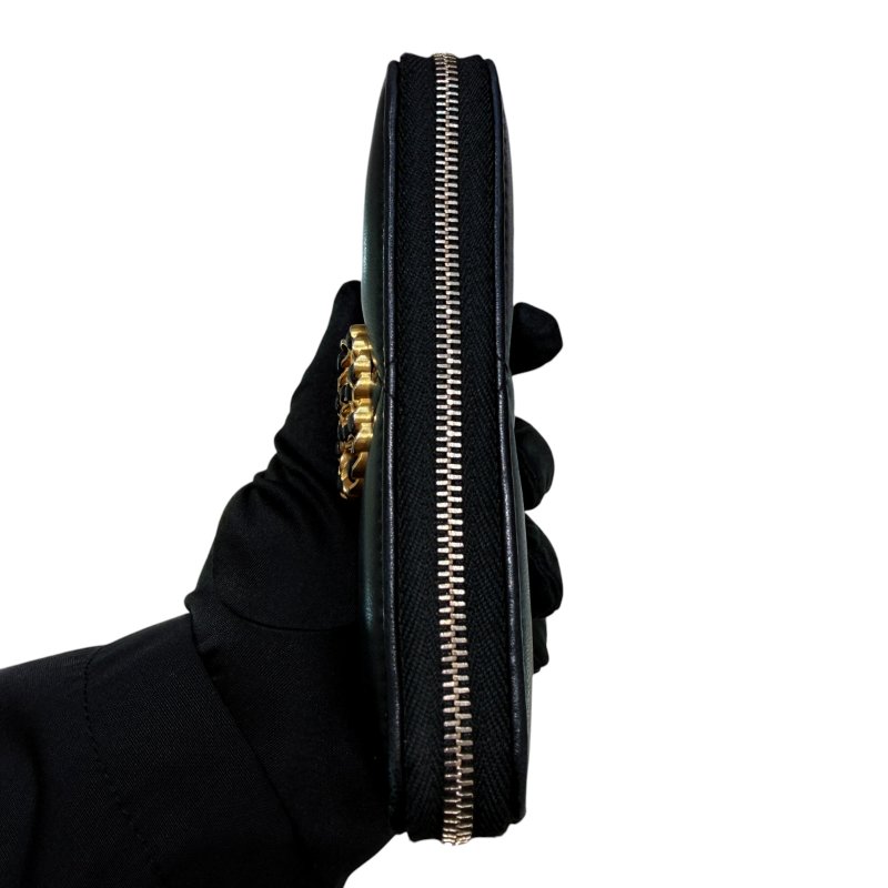 CHANEL 香奈兒 AP0948 CHANEL19系列 Zipper Medium Wallet 羊皮 中夾 黑色 金釦-5
