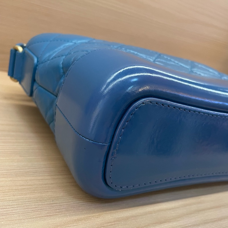 NO:D32 CHANEL香奈儿 流浪包 菱格金銀链 羊皮手提单肩斜挎包 小号 2019年 28開 有卡 有塵袋 無盒子-5