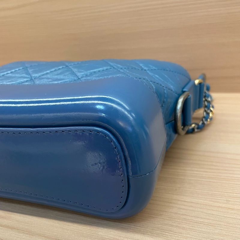 NO:D32 CHANEL香奈儿 流浪包 菱格金銀链 羊皮手提单肩斜挎包 小号 2019年 28開 有卡 有塵袋 無盒子-6