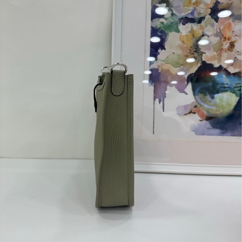 Hermes mini evelyne 鼠尾草綠銀扣全新k 有購證-4