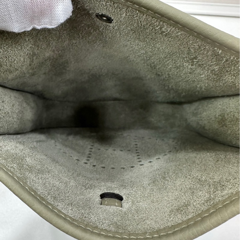 Hermes mini evelyne 鼠尾草綠銀扣全新k 有購證-8