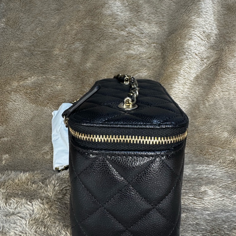 CHANEL 荔枝皮黑色長盒子-2