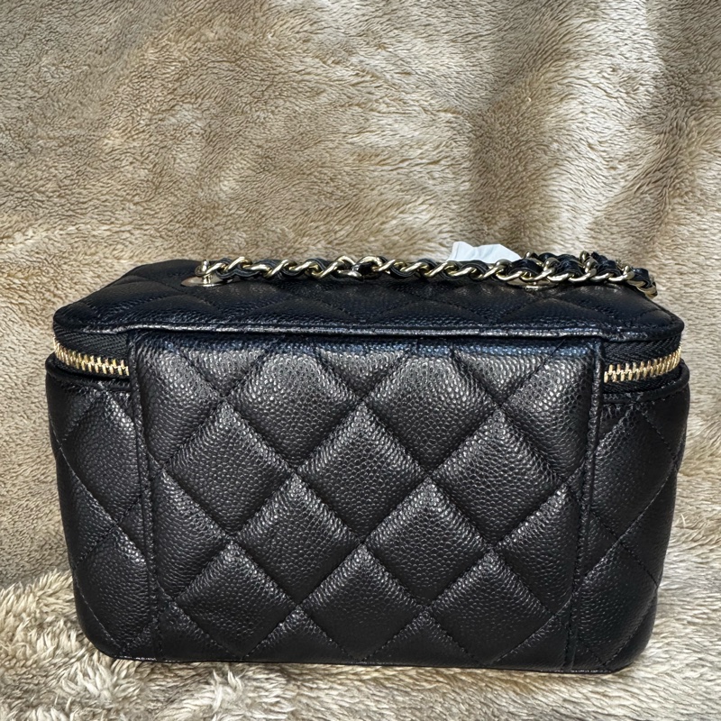 CHANEL 荔枝皮黑色長盒子-7