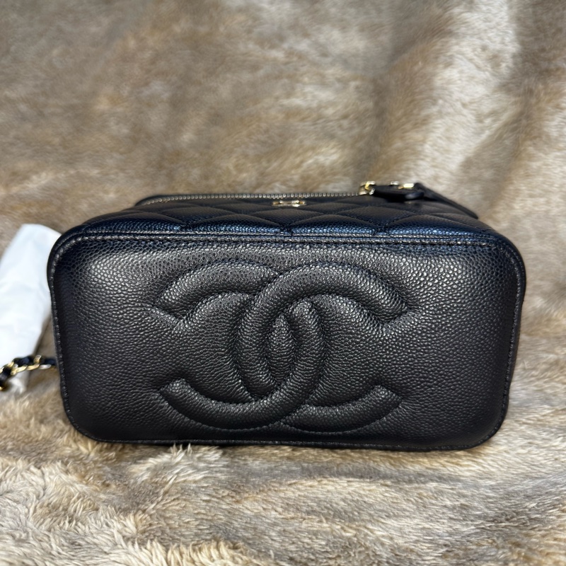 CHANEL 荔枝皮黑色長盒子-8